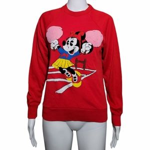 80s Minnie Mouse Sweatshirt Red Size Small